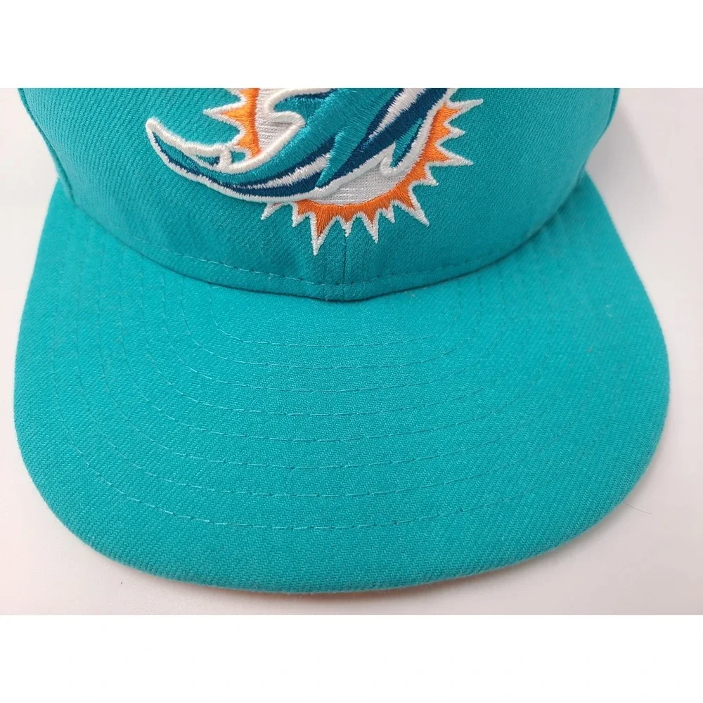 Miami Dolphins New Era 59Fifty Fitted 6 1/2 Hat Cap Youth Boys NFL Football Aqua